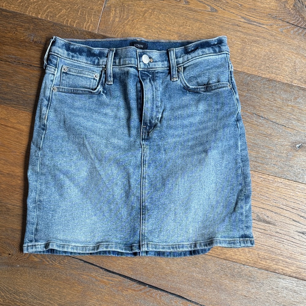 J. Crew Blue Denim Mini Skirt